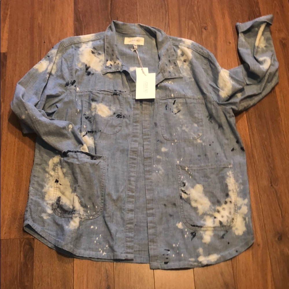 The GREAT. Field Jacket/shirt Paint Splattered. Same condition as photos!!